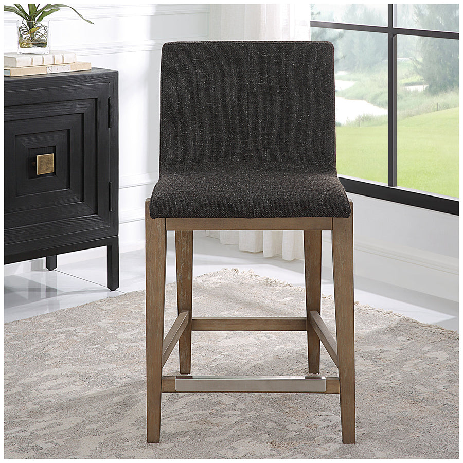 Uttermost Klemens Chocolate Counter Stool