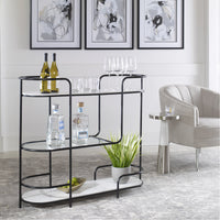 Uttermost Trolley Bar Console Table