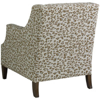 Hickory White Upholstered Cappuccino Arm Chair