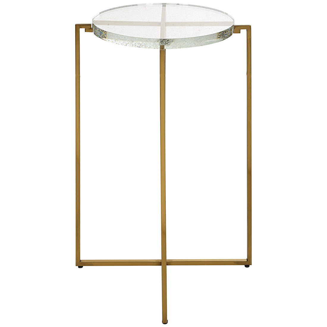 Uttermost Star-Crossed Glass Accent Table