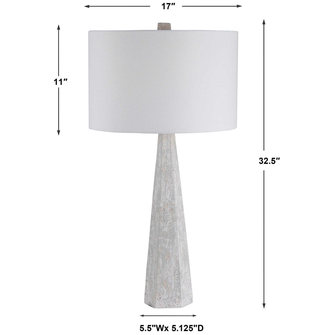 Uttermost Apollo Concrete Table Lamp