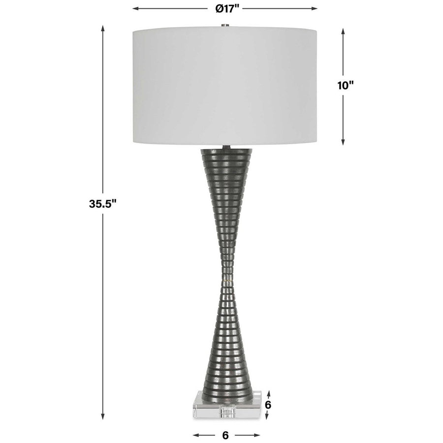 Uttermost Renegade Ribbed Iron Table Lamp