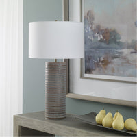 Uttermost Monolith Gray Table Lamp