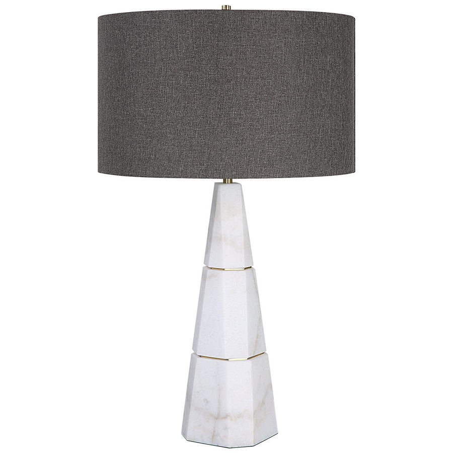 Uttermost Citadel White Marble Table Lamp