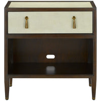 Currey and Company Evie Shagreen Nightstand