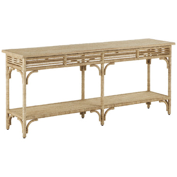 Currey and Company Olisa Large Rope Console Table