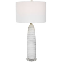 Uttermost Levadia Matte White Table Lamp