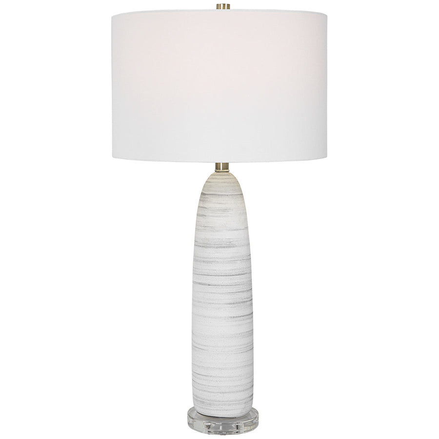 Uttermost Levadia Matte White Table Lamp