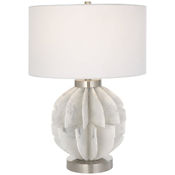 Uttermost Repetition White Marble Table Lamp