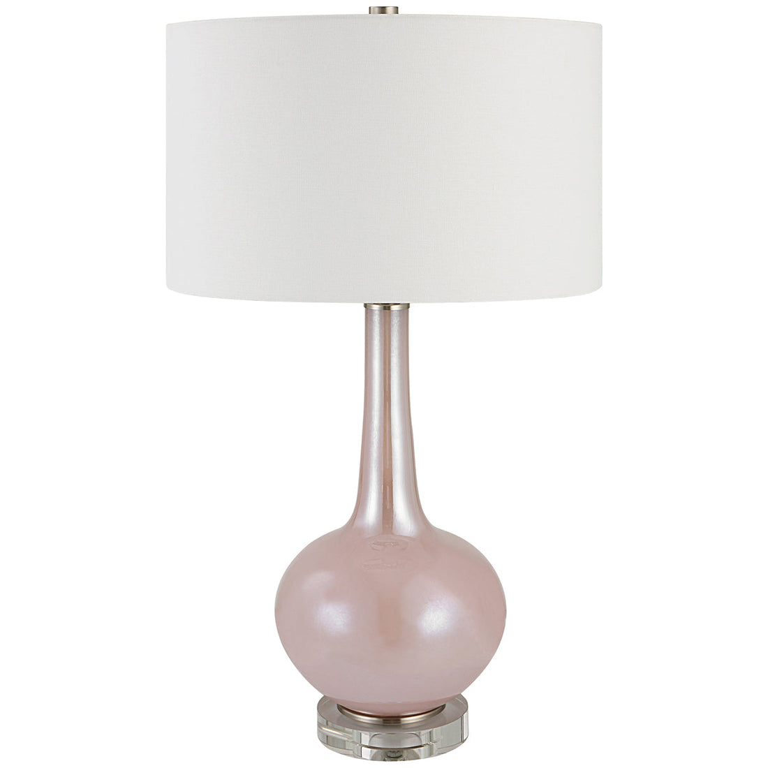 Uttermost Rosa Pink Glass Table Lamp