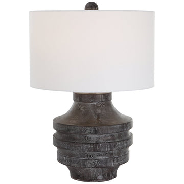 Uttermost Timber Carved Wood Table Lamp