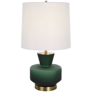 Uttermost Trentino Dark Emerald Green Table Lamp