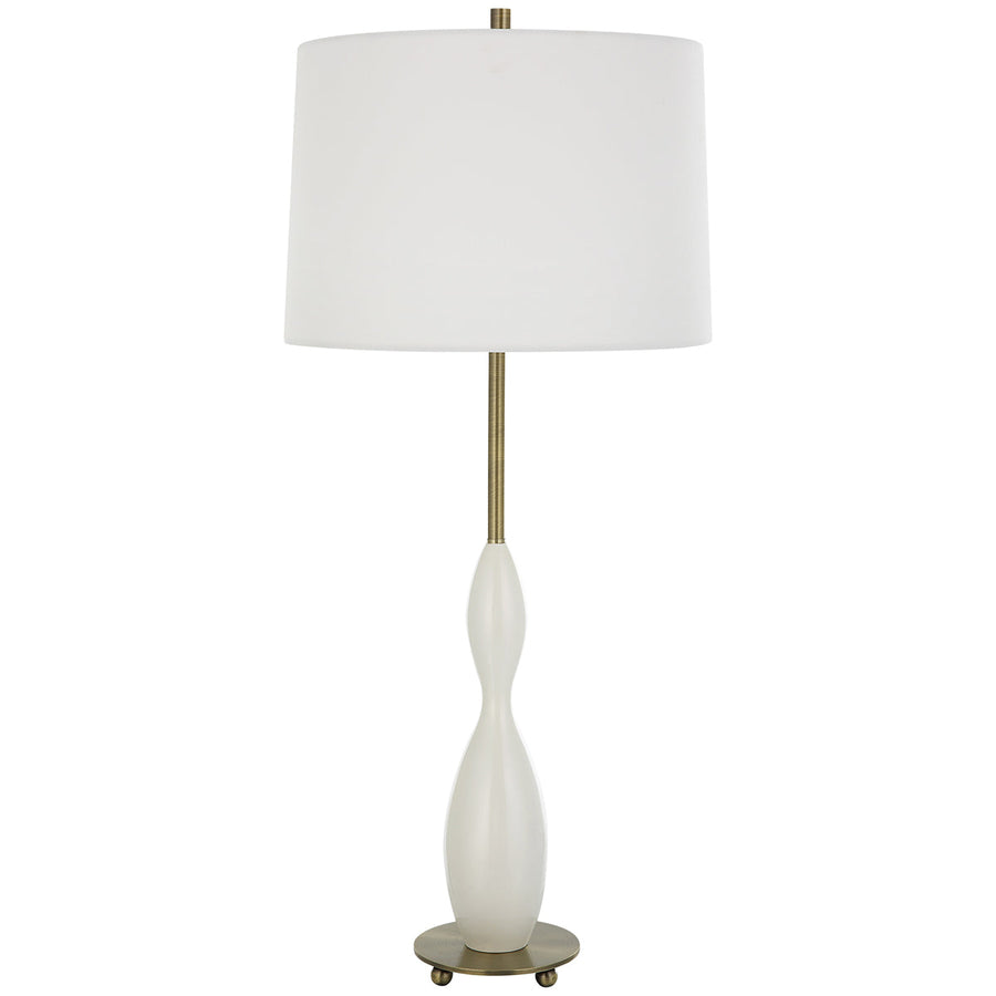 Uttermost Annora Glossy White Table Lamp
