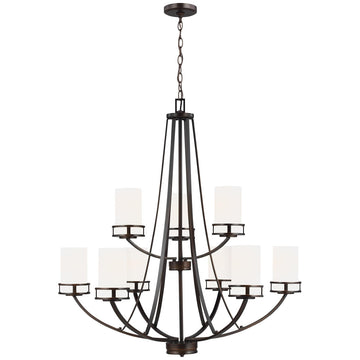 Sea Gull Lighting Robie 9-Light Chandelier without Bulb