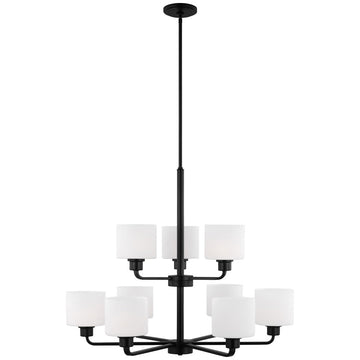 Sea Gull Lighting Canfield 9-Light Chandelier without Bulb