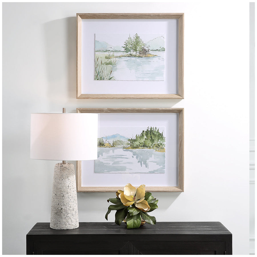 Uttermost Serene Lake Framed Prints, 2-Piece Set