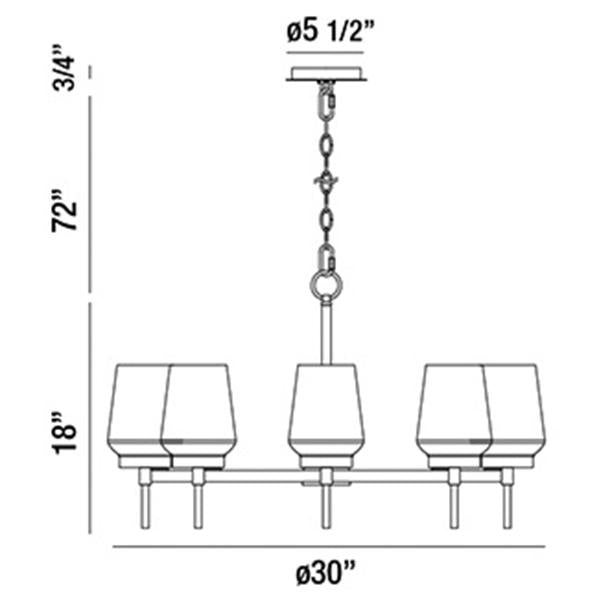 Eurofase Manchester 8-Light Chandelier