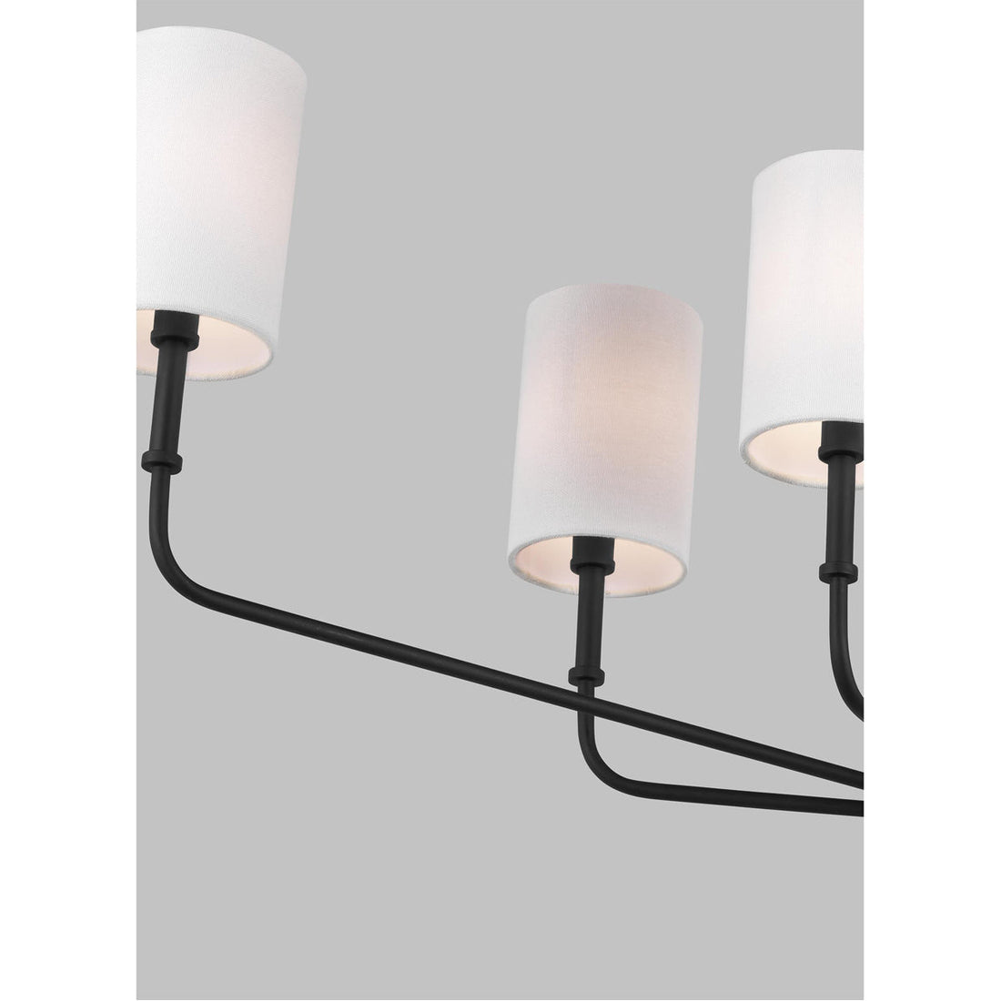 Sea Gull Lighting Foxdale 6-Light Linear Chandelier without Bulb
