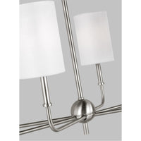 Sea Gull Lighting Foxdale 6-Light Linear Chandelier without Bulb