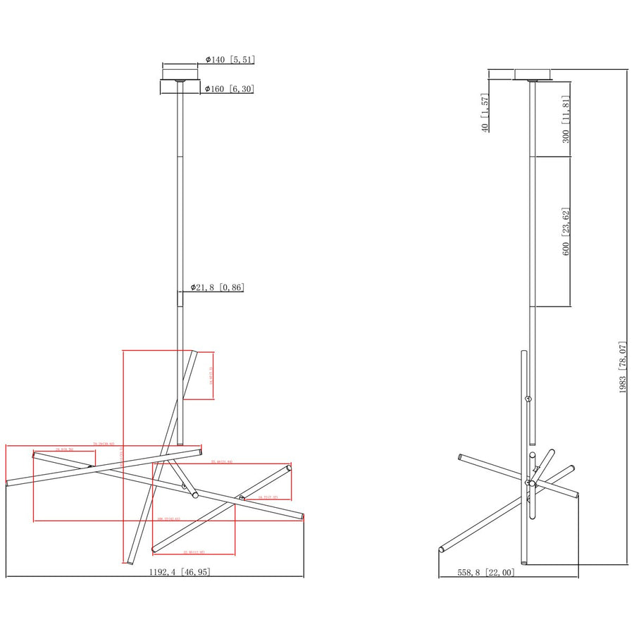 Eurofase Crossroads 47-Inch Chandelier