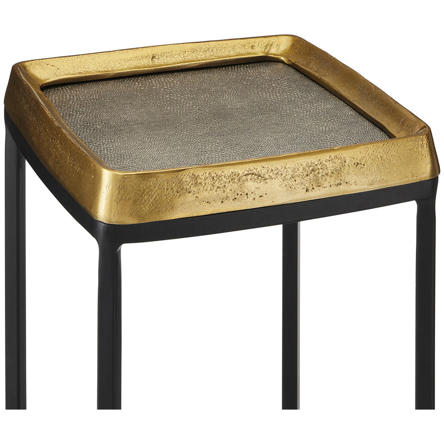 Currey and Company Tanay Brass Accent Table