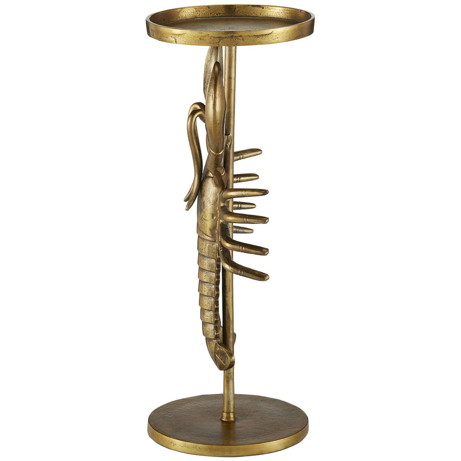 Currey and Company Georgetown Brass Drinks Table