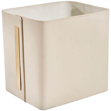 Interlude Home Portia Storage Basket - Ivory