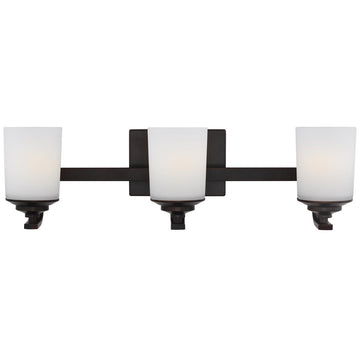 Sea Gull Lighting Kemal 3-Light Wall/Bath Sconce without Bulb