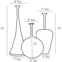 Arteriors Gyles Vases, Set of 3