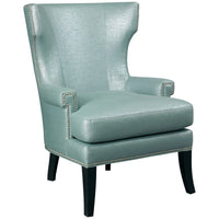 Hickory White Sable Wing Chair with Nail Trim