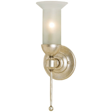 Currey and Company Pristine Silver Wall Sconce