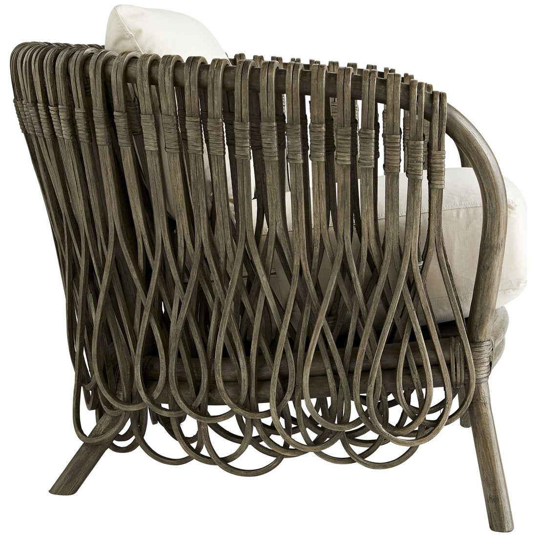 Arteriors Strata Lounge Chair, Gray Wash