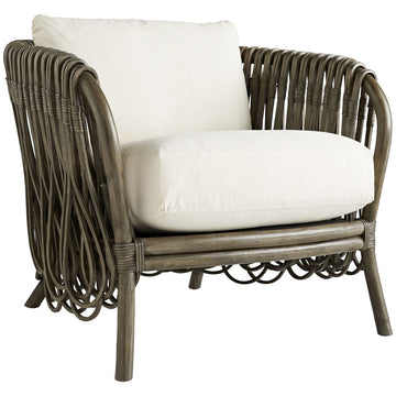 Arteriors Strata Lounge Chair, Gray Wash