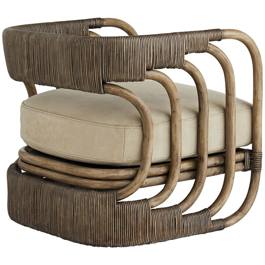 Arteriors Hamza Mink Leather Chair