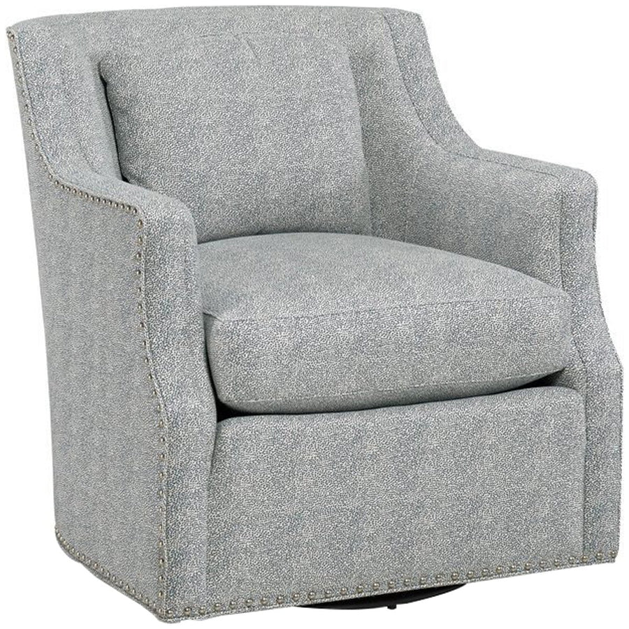 Hickory White Knee Swivel Arm Chair