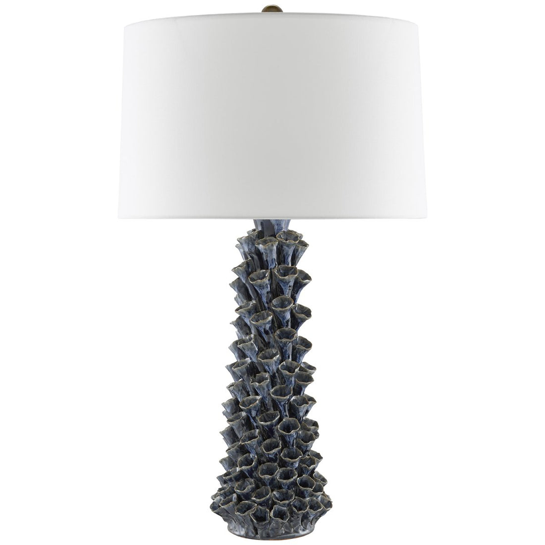 Currey and Company Sunken Blue Table Lamp