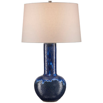 Currey and Company Kelmscott Blue Gourd Table Lamp
