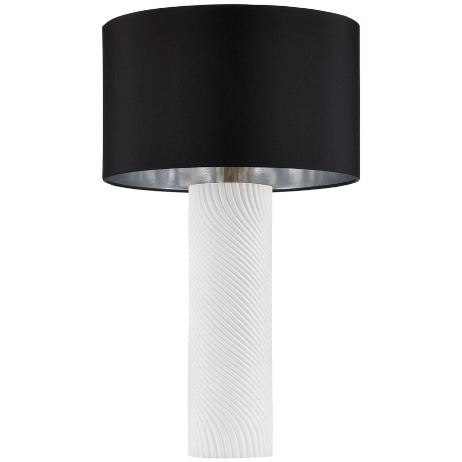 Currey and Company Groovy White Table Lamp