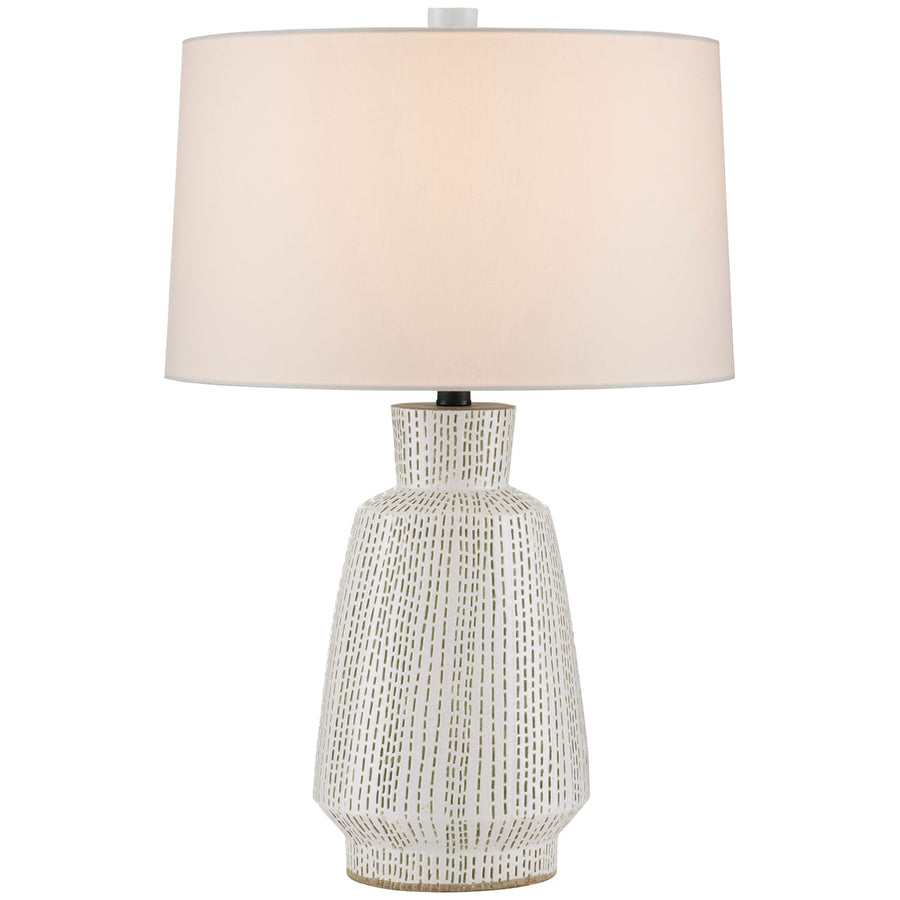 Currey and Company Dash White Table Lamp