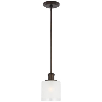 Sea Gull Lighting Norwood 1-Light Mini-Pendant with Bulb
