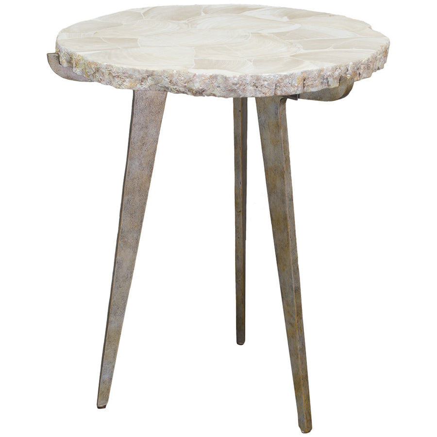 Palecek Easton Fossilized Clam Side Table