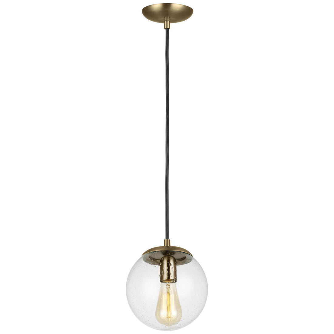 Sea Gull Lighting Leo-Hanging Globe 8" 1-Light Pendant with Bulb