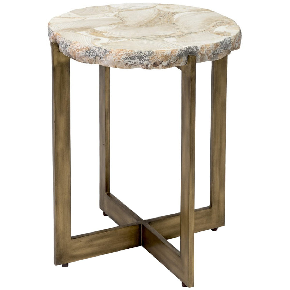 Palecek Durham Fossilized Clam Side Table