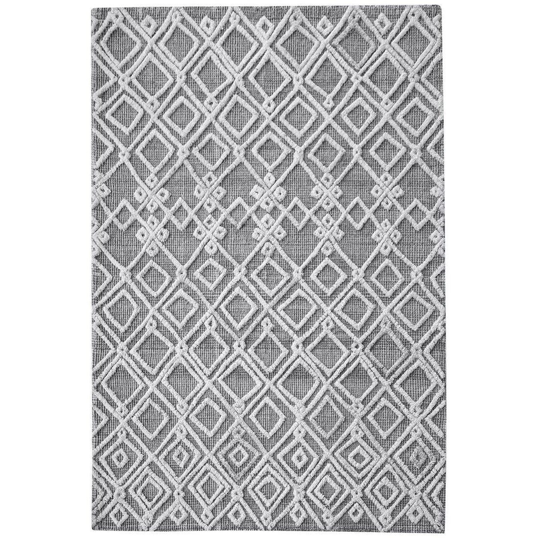 Uttermost Sieano Gray-Ivory Woven Natural Gray Wool Rug