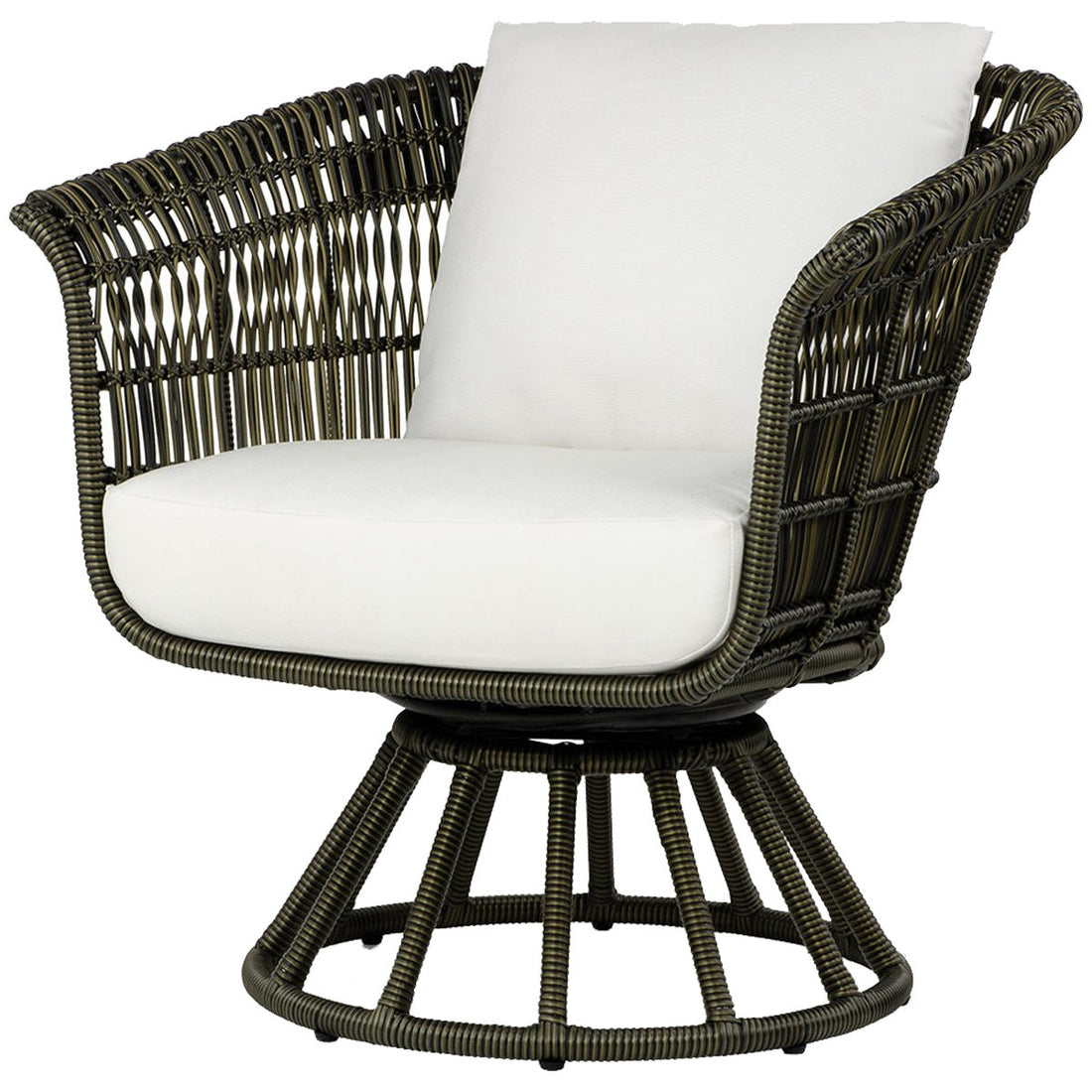 Palecek Trinidad Outdoor Swivel Lounge Chair with Flair