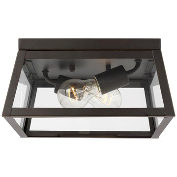 Sea Gull Lighting Founders 2-Light Outdoor Flush Mount without Bulb