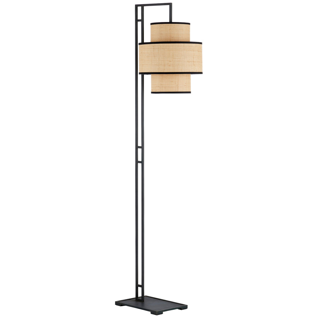 Currey and Company Marabout Black Floor Lamp
