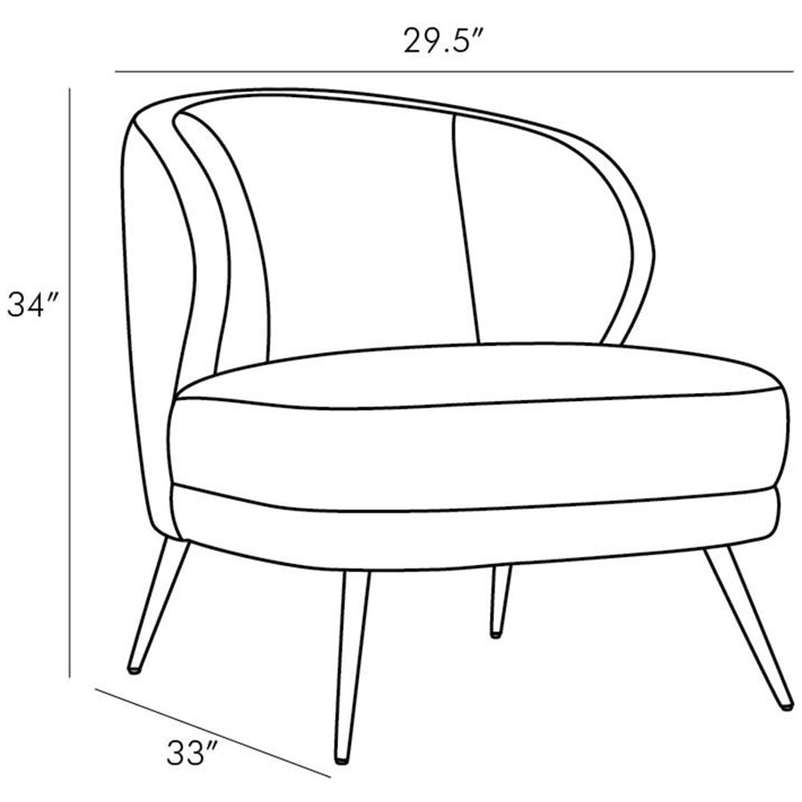 Arteriors Kitts Linen Chair - Flax
