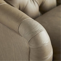 Arteriors Klein Sofa - Grey Ash/Mushroom Leather