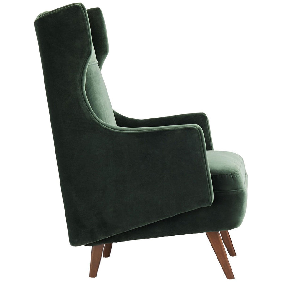 Arteriors Budelli Wing Chair - Forest Velvet